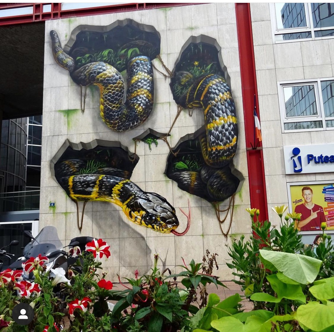 Trompe-l'&oelig;il par Braga Last One - Espace Jeunesse de Puteaux - 2022