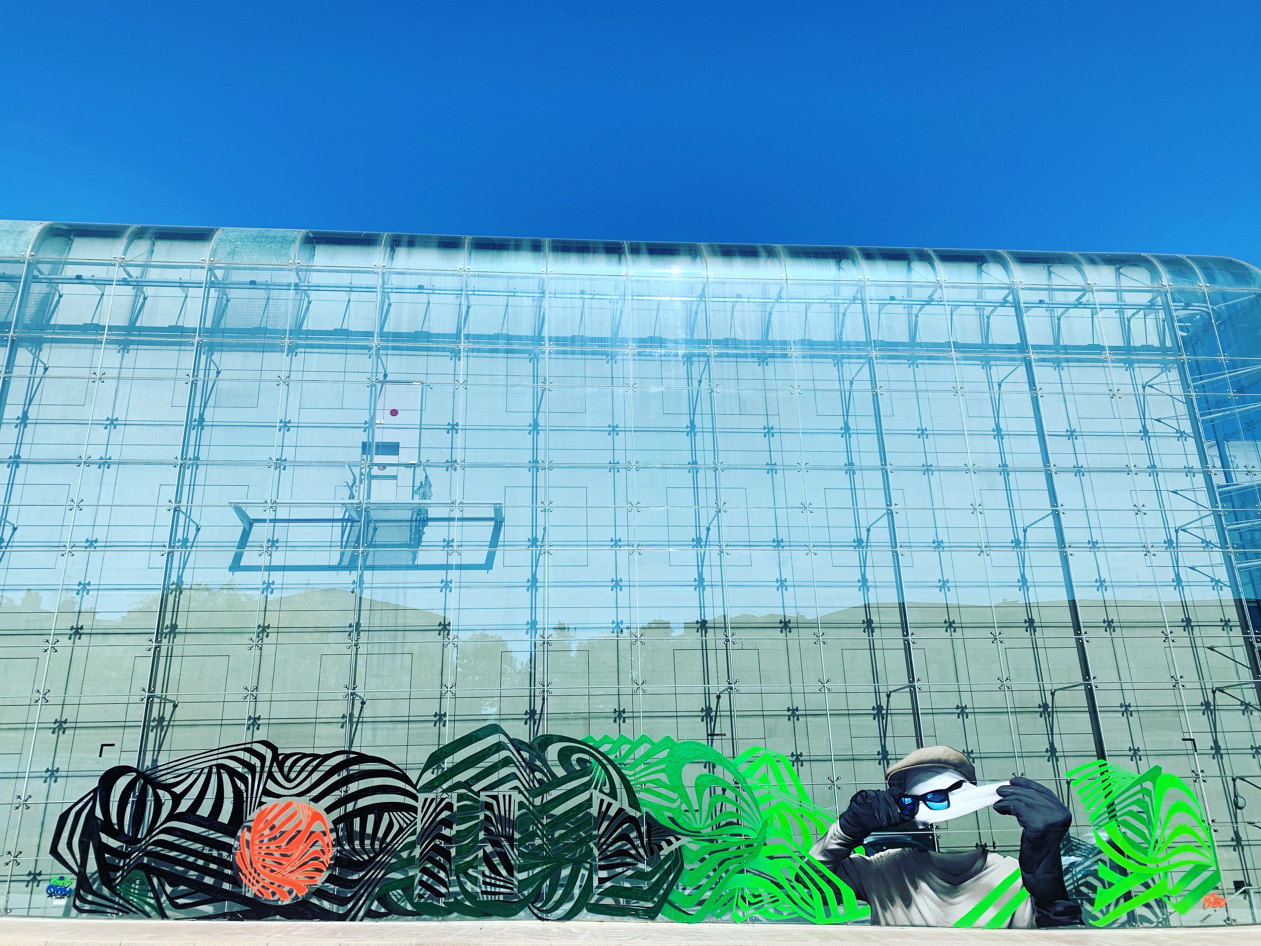 Fresque par Rooble - Odeg - Graffic Art Festival - M&eacute;diath&egrave;que de Puteaux - 2019