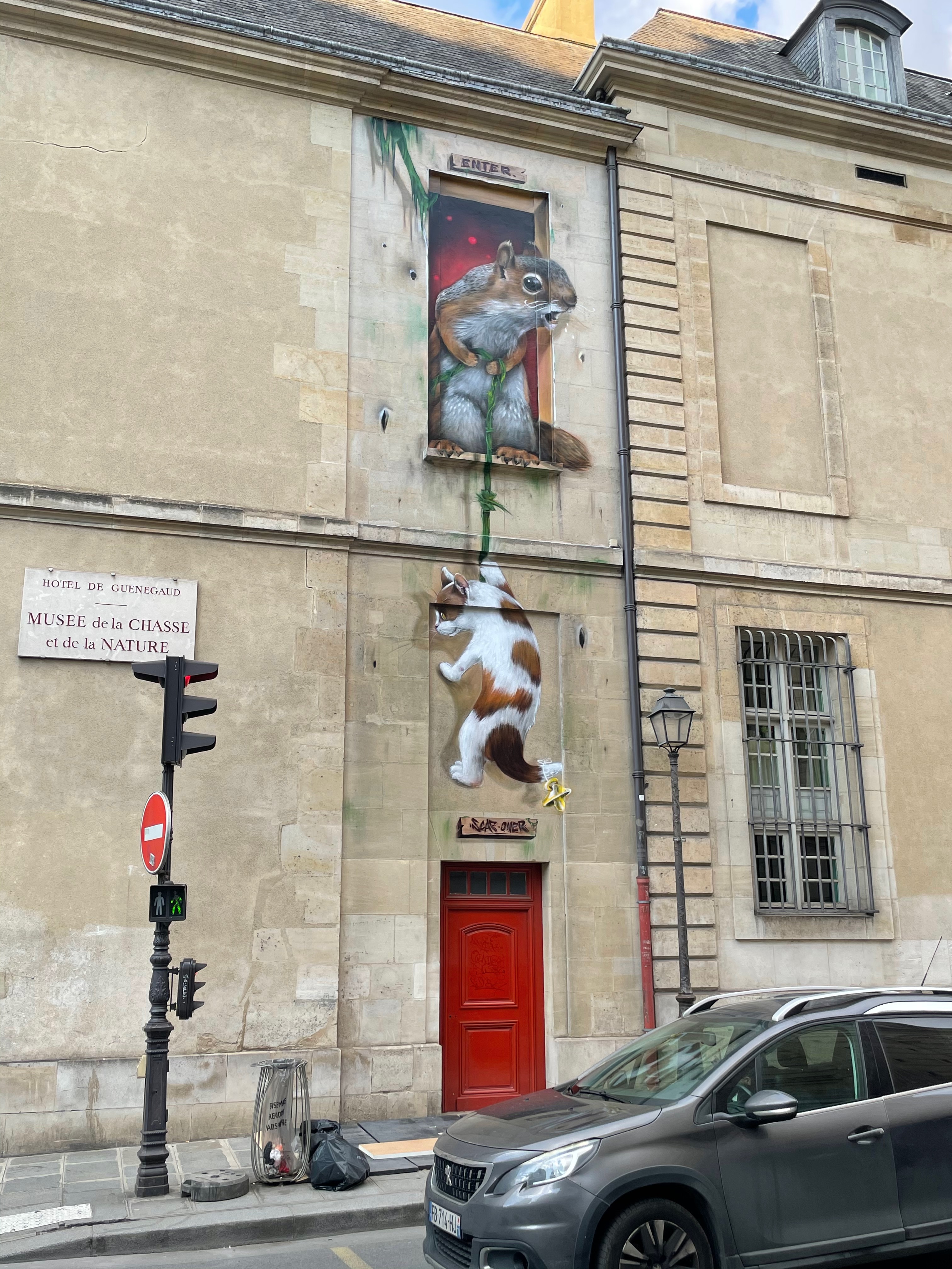 Anamorphose par Scaf - Mus&eacute;e de la Chasse et de la Nature - 2024